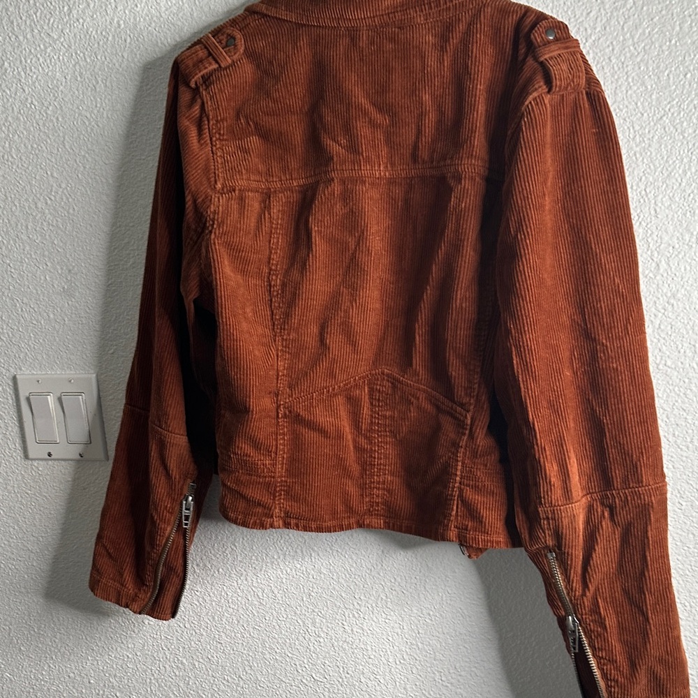Blank NYC Women's Brown moto Corduroy Jacket size XL - Picture 11 of 12